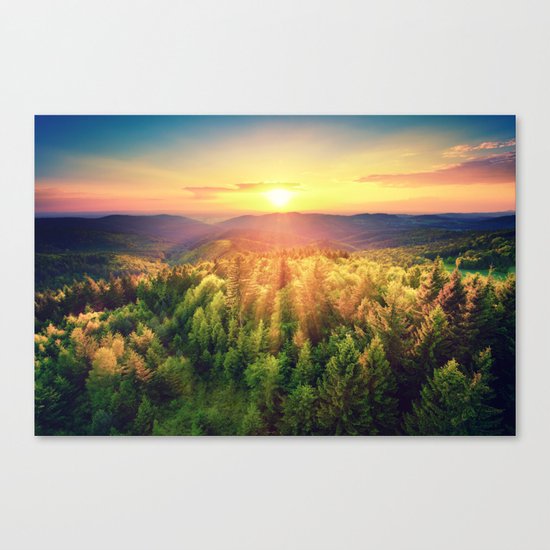majestic sunrise Canvas Print