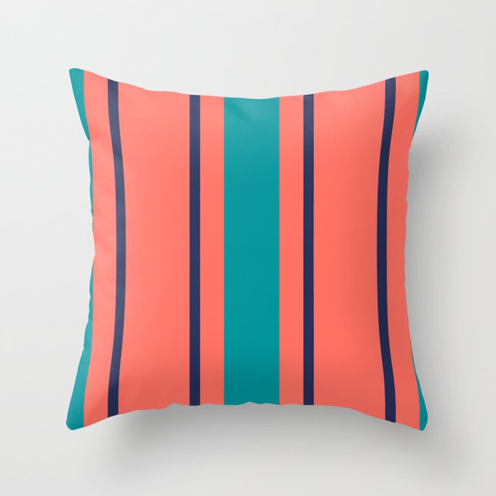 Coral and deals turquoise throw pillows