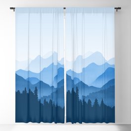 Classic Blue Mountains Blackout Curtain