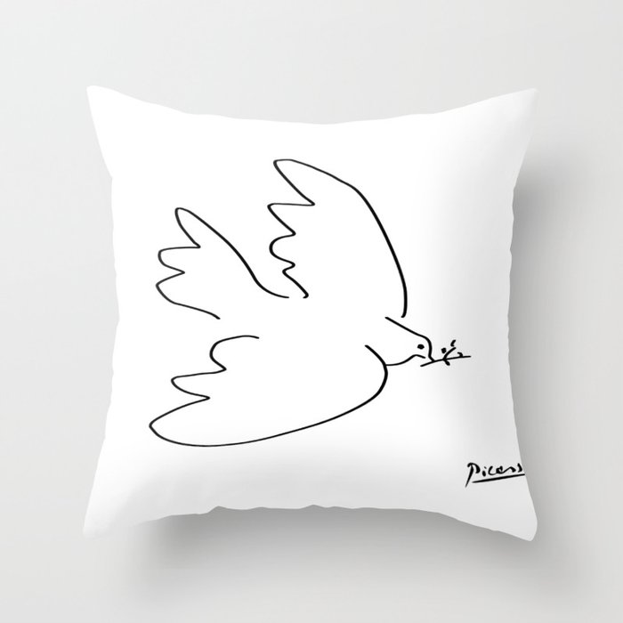 Picasso - Dove of peace Throw Pillow