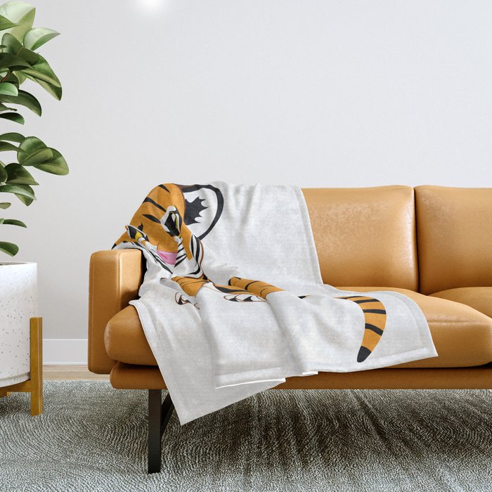 Little Tiger Cub Throw Blanket