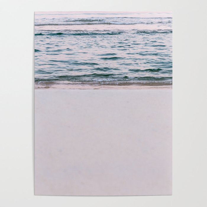 pink mornings sand Poster