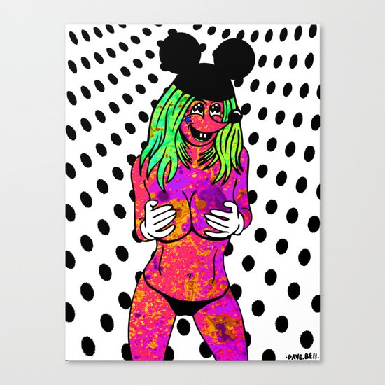 HOLD THEM. (Mouseketeers). Canvas Print