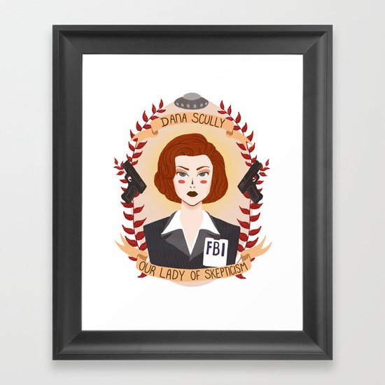 Dana Scully Framed Art Print