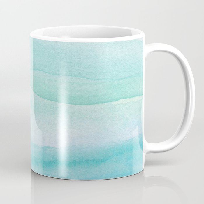 Ocean Layers - Blue Green Watercolor Coffee Mug