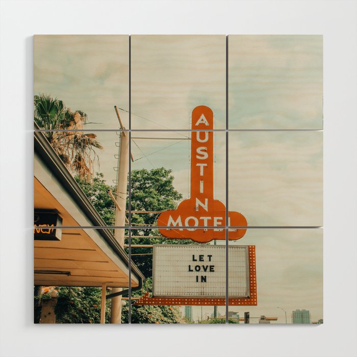 Let Love In Sign, Austin Texas Wood Wall Art