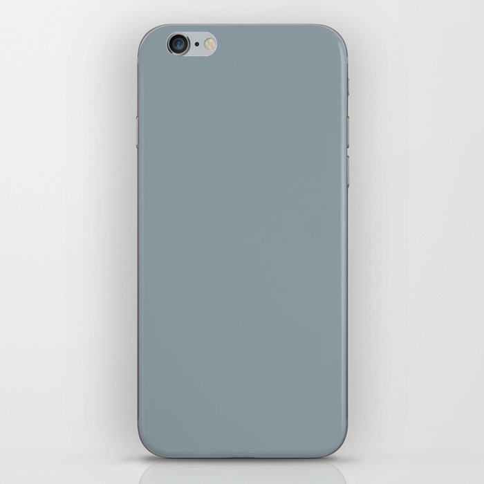 Teal-Gray Wave iPhone Skin