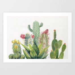 Cactus Watercolor Art Print