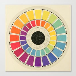 Color Wheel Spinner Canvas Print
