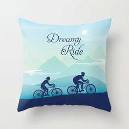 Dreamy Cycle Ride - Best Design Ever Throw Pillow