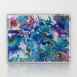 Acrylic Pour Colorful Abstract  Laptop Skin