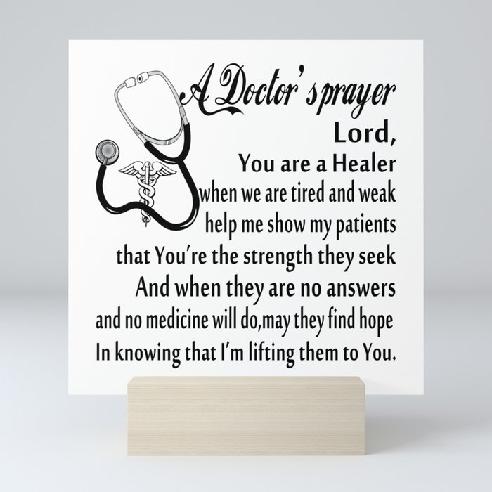 A Doctor's Prayer Mini Art Print