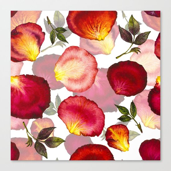 Rose Petal Pattern 02 Canvas Print