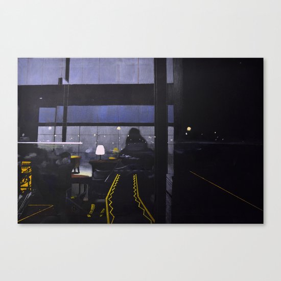 Candle-lit E Canvas Print