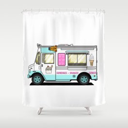 Ice Cream Truck Shower Curtain