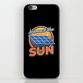Harvest The Sun Solar Photovoltaic Sun iPhone Skin
