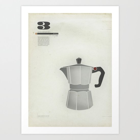 Coffee Contraption #3: Moka Art Print