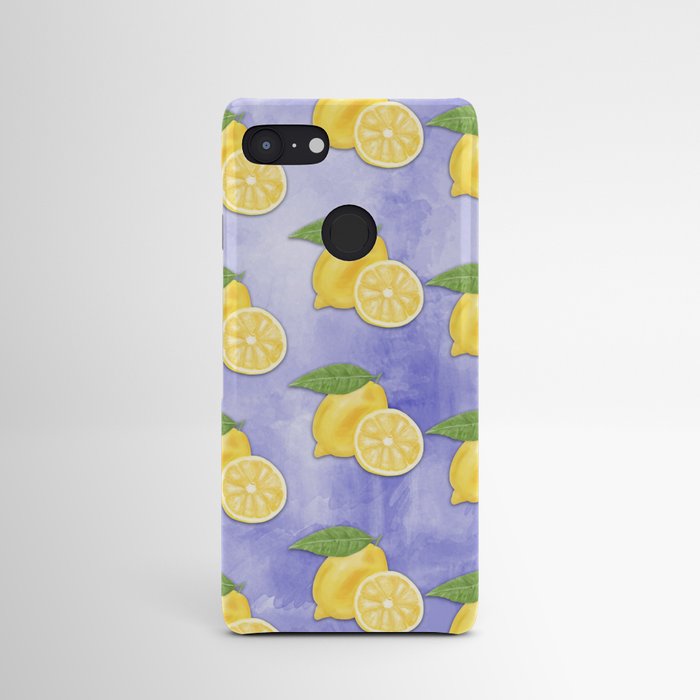 Lemon WaterColor paper pattern 1 Android Case