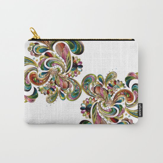 Liquid Bling Paisley Tattoo Carry-All Pouch