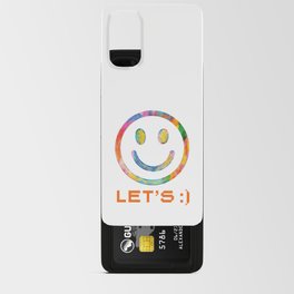 Smiley Face Colorful Android Card Case