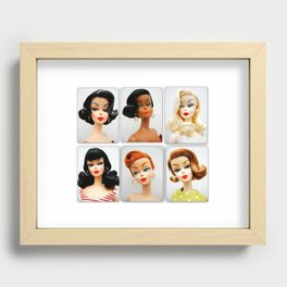 Doll Faces Recessed Framed Print