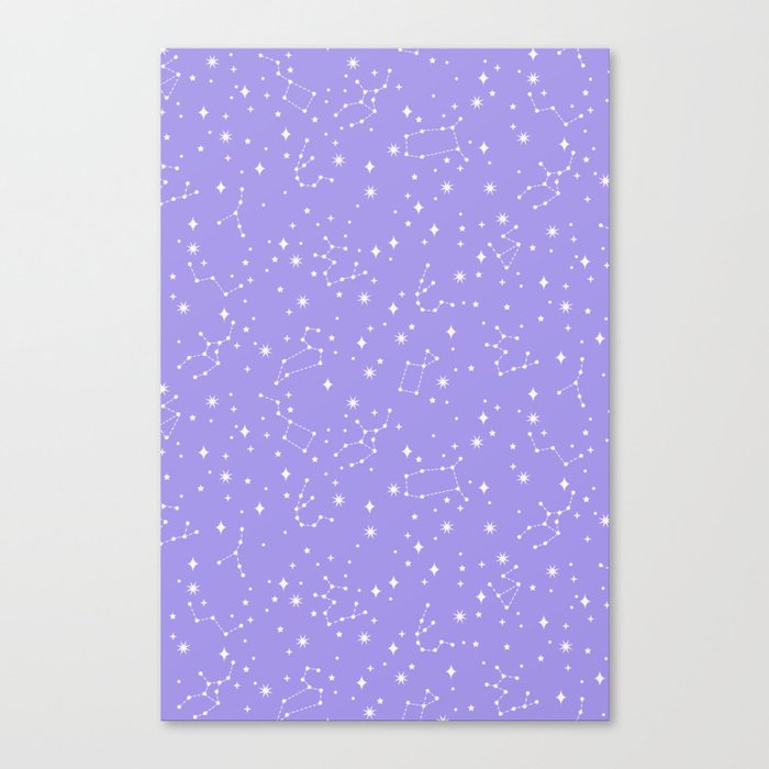 Purple Constellations Canvas Print