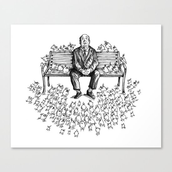 Them Birds - Pencil Part Canvas Print