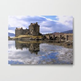 Eilean Donan Castle Scotland Metal Print | Reflections, Skye, Bridge, Scenic, Renovated, Castle, Scotland, Eileandonan, Filmlocation, Scottishcastle 