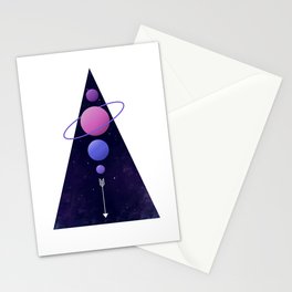 space triangle Stationery Cards