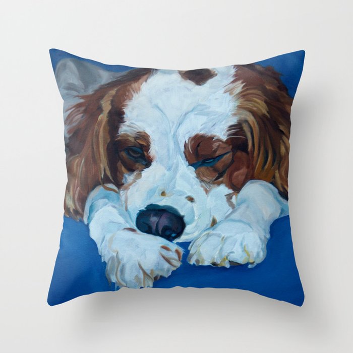 Cocker Spaniel Portrait Throw Pillow