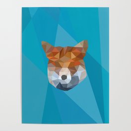 a Blue Fox Poster