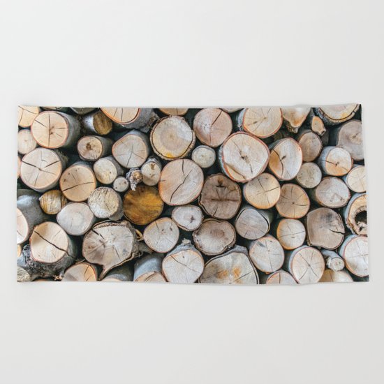 Logged Beach Towel