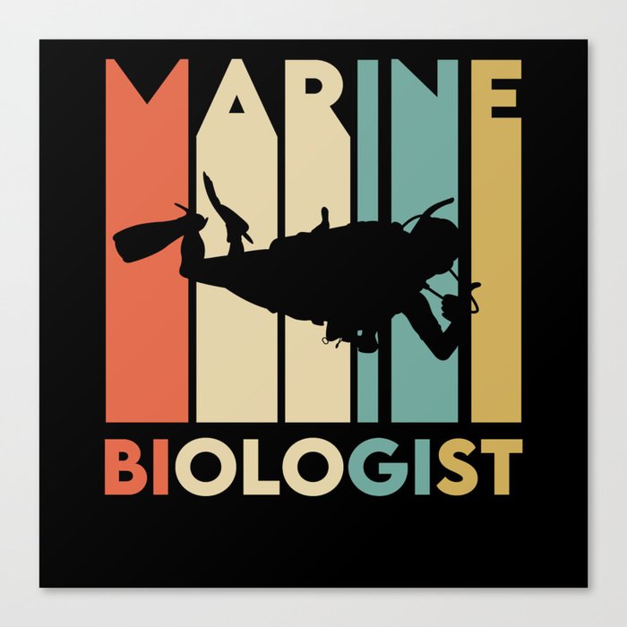 Sea Biologist T-shirt Canvas Print