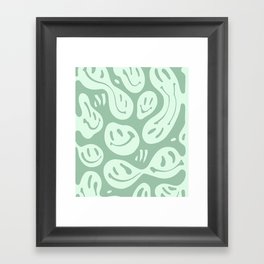 Minty Fresh Melted Happiness Framed Art Print
