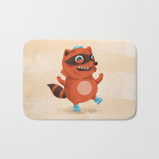 Rollerblade Raccoon Bath Mat
