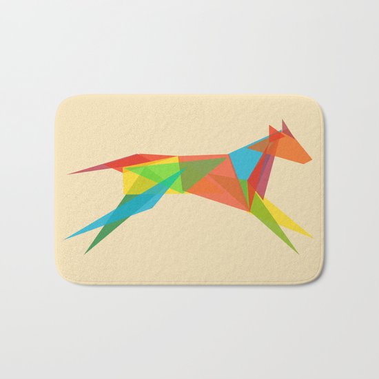 Fractal Geometric Dog Bath Mat