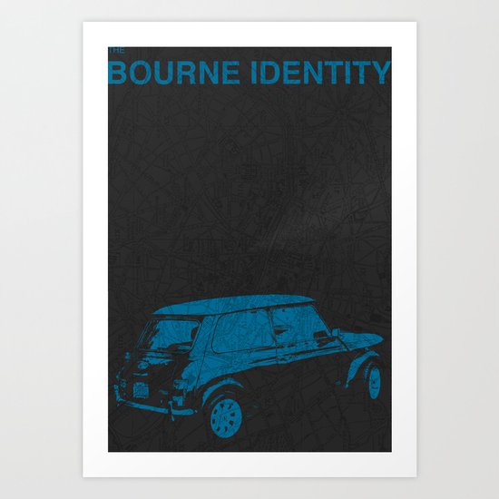 Bourne Map Art Print