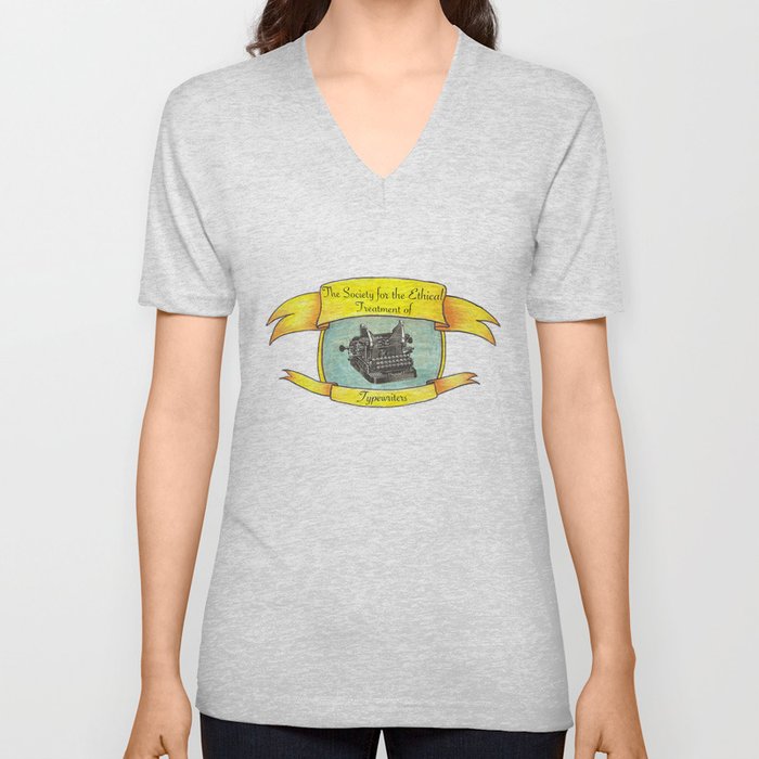 The Society for the Ethical Treatment of Typewriters V Neck T Shirt