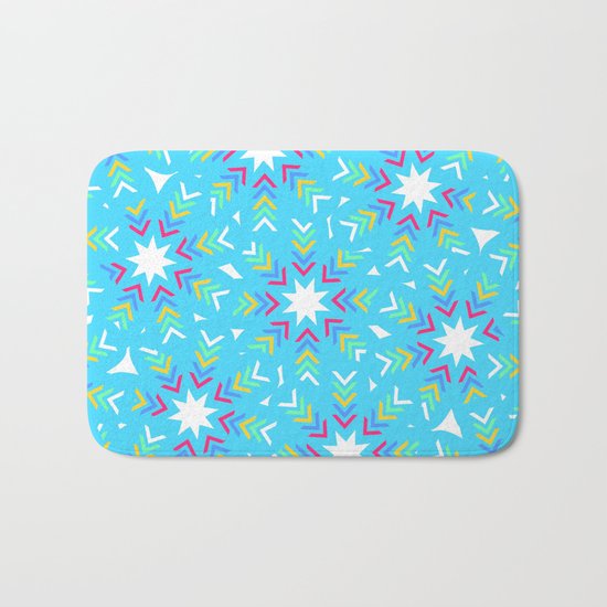 Decoration in blue Bath Mat