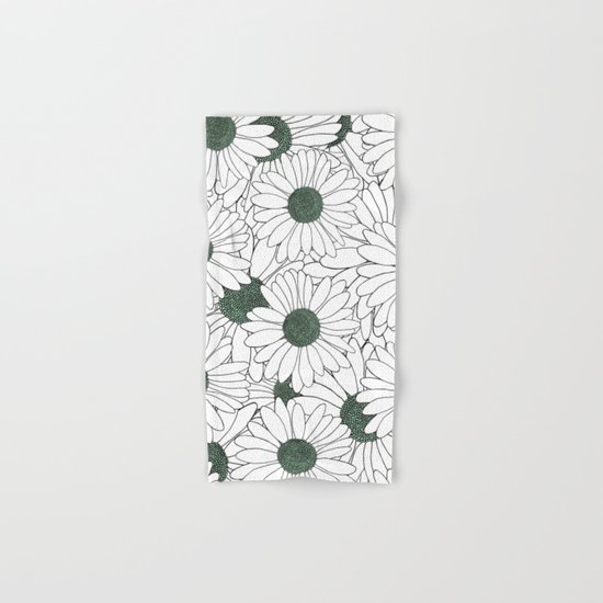 Daisy Mint Hand & Bath Towel