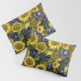 Sunflowers & Blue Irises by Vincent van Gogh Pillow Sham