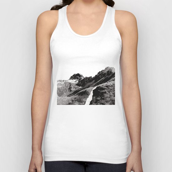 The road below the mountains Unisex Tank Top
