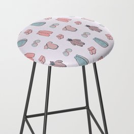 Pattern with clothes for newborns Bar Stool