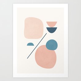 Abstract Minimal Shapes 33 Art Print