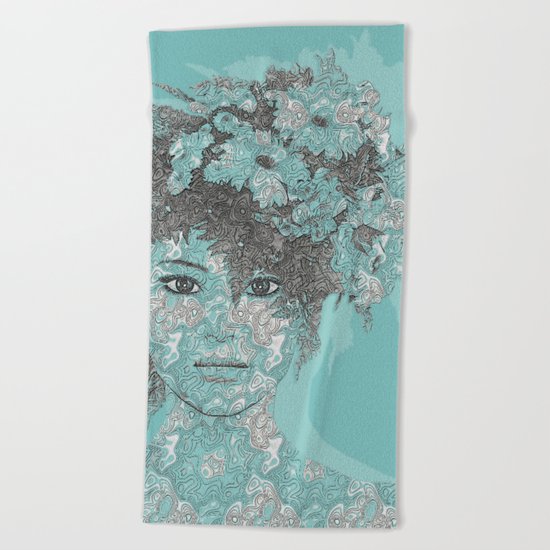 LOOK AT ME Beach Towel