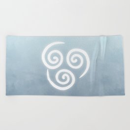 Avatar Air Bending Element Symbol Beach Towel