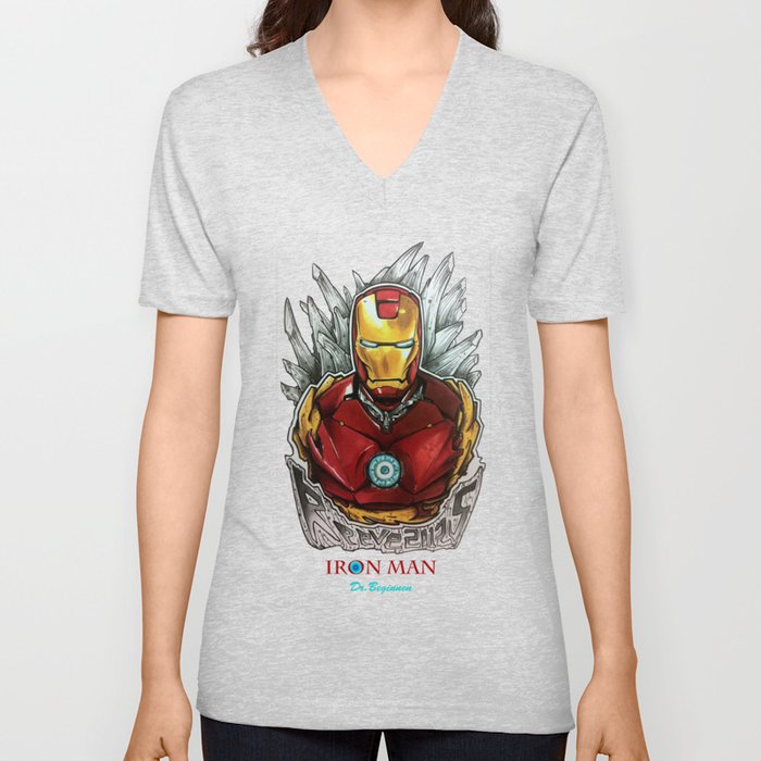 Drawing by Reeve Wong V Neck T Shirt