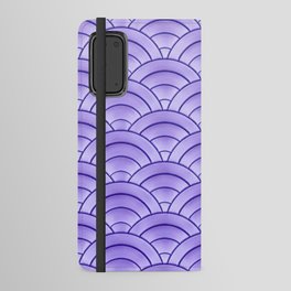 Bold Lavender Art Deco Arch Pattern Android Wallet Case