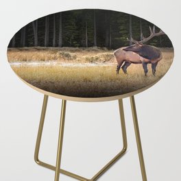 Yellowstone National Park Elk Side Table