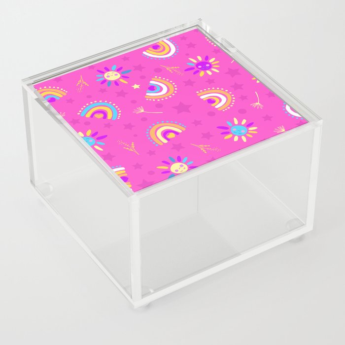 Hot Pink Sky Acrylic Box